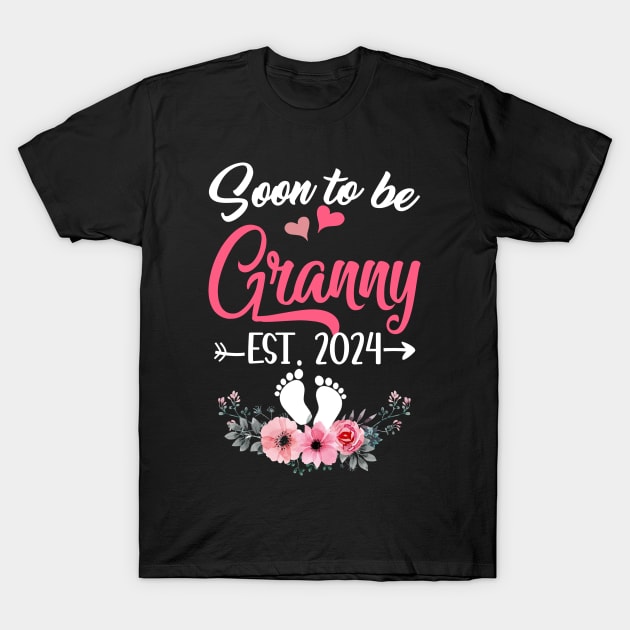 Soon To Be Granny Est 2024 Mothers Day First Time Granny T-Shirt by Achim Conrad
